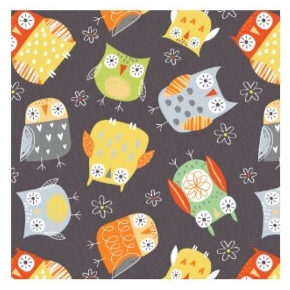 NEW Create It Fat Quarter 18"x21" Cotton Baby Owls Precut Fabric MD-G-PC676 - Picture 3 of 10